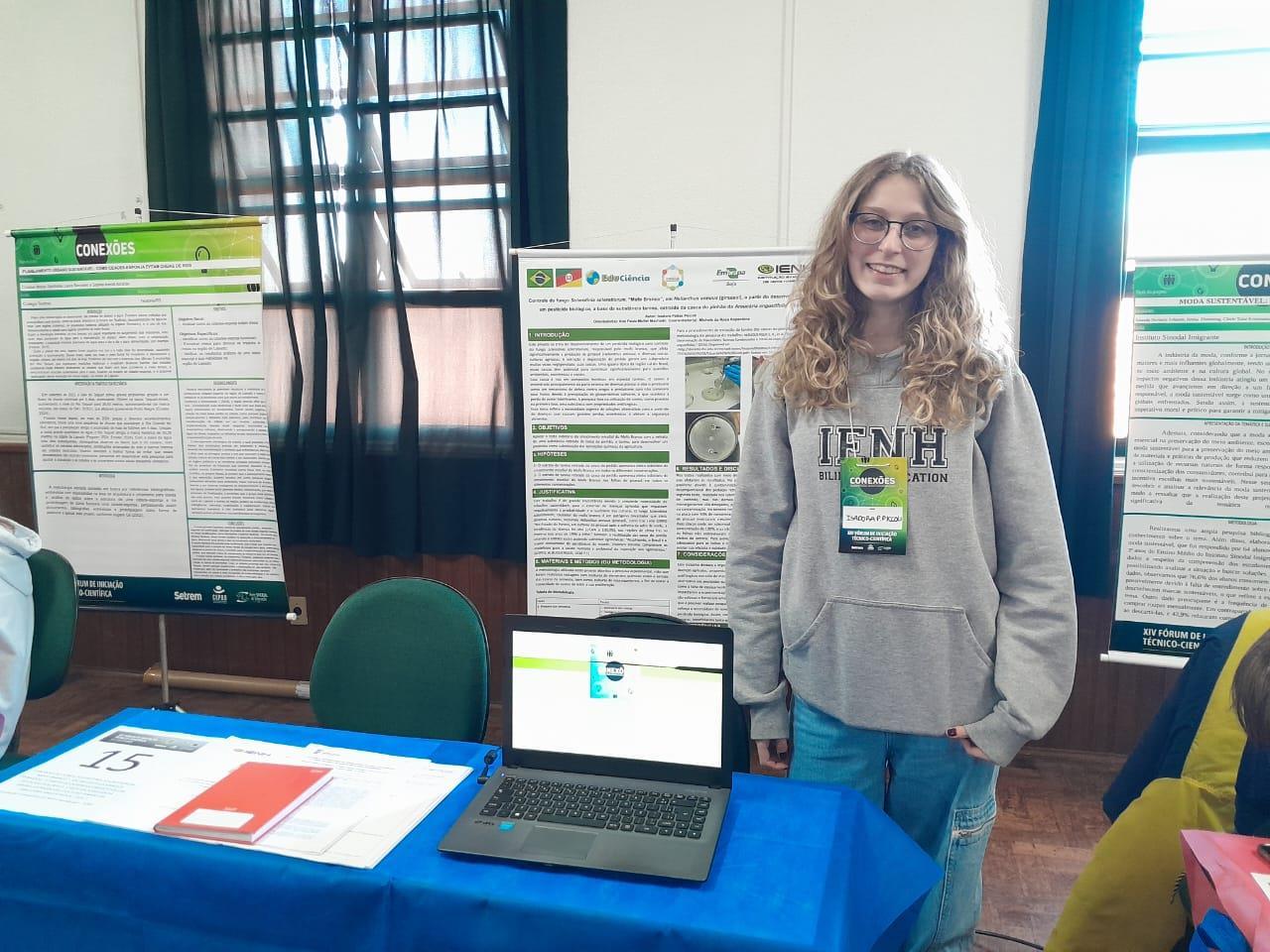 Aluna da Unidade Fundação Evangélica participa de XIV Fórum de Iniciação Técnico-Científica Aluna da Unidade Fundação Evangélica participa de XIV Fórum de Iniciação Técnico-Científica