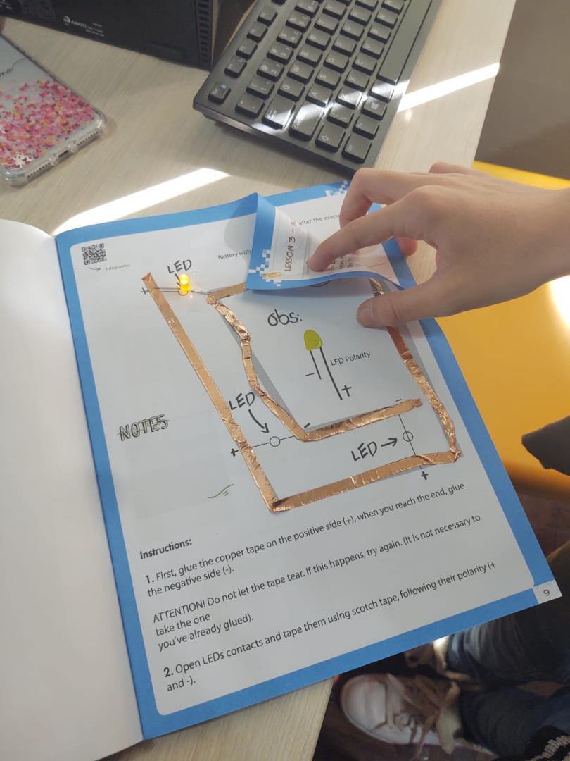 Atividades do programa Mind Makers são realizadas com estudantes dos 7°s anos da IENH