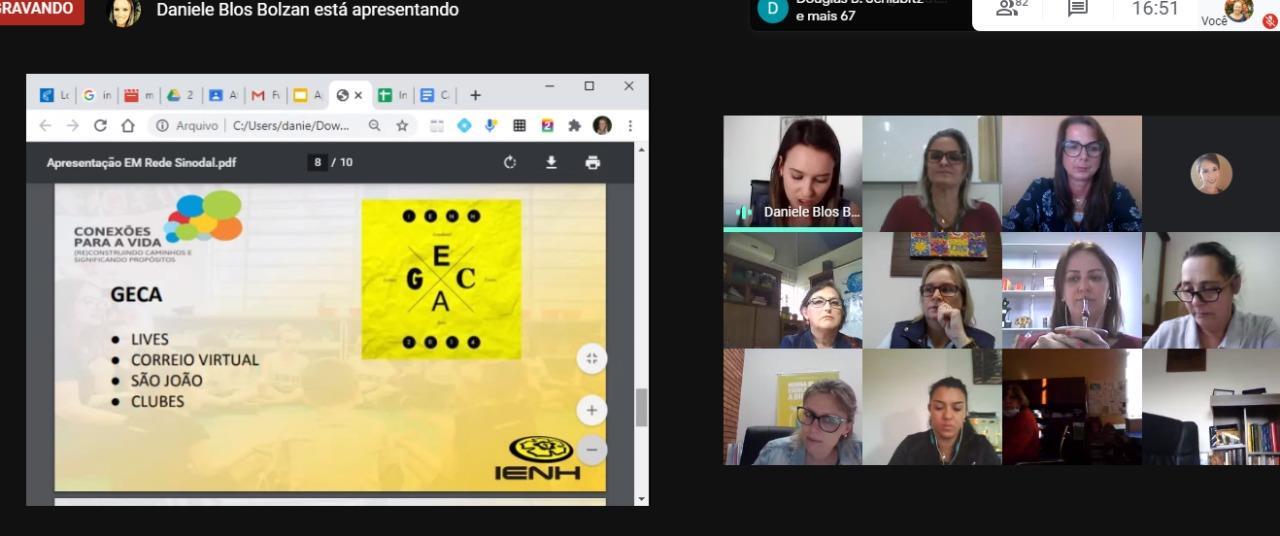 Coordenadora da IENH realiza apresentação no Encontro Nacional do Ensino Médio da Rede Sinodal