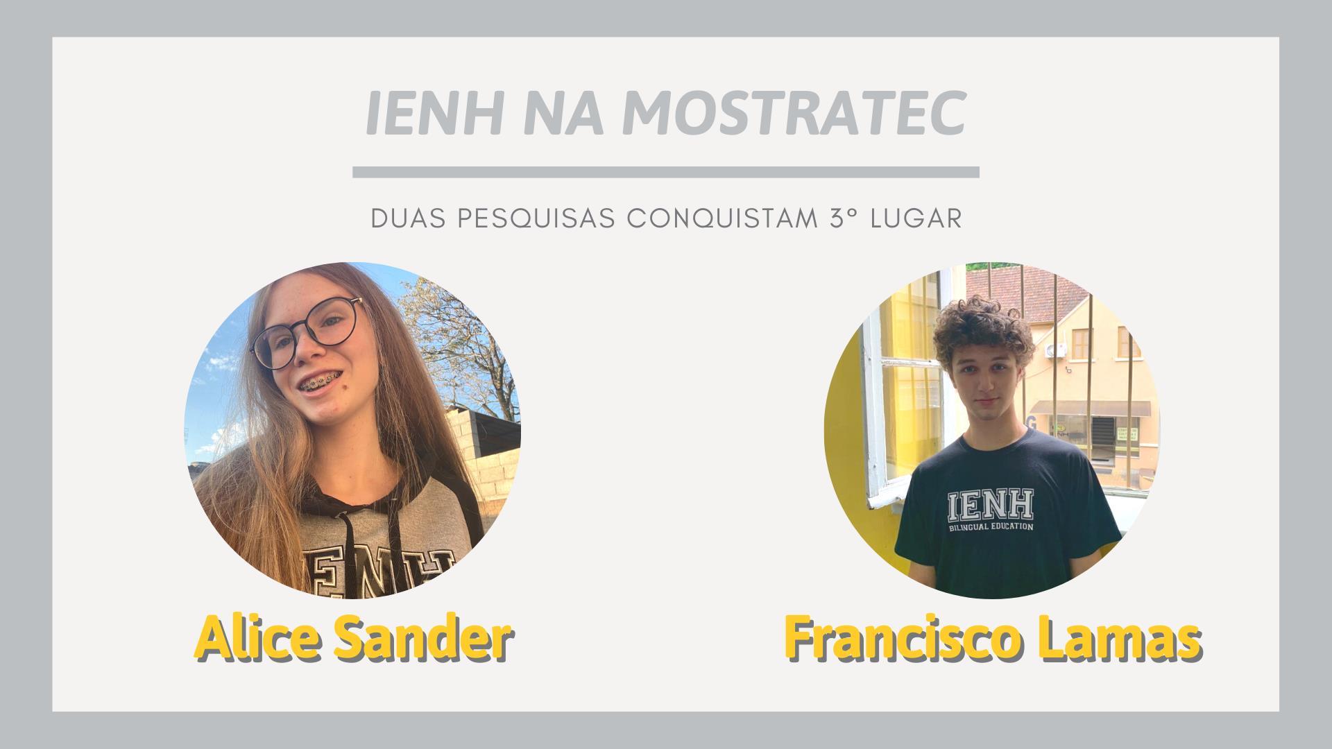 Estudantes do Ensino Médio da IENH são premiados na Mostratec Virtual 2021