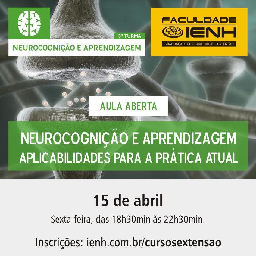 Faculdade IENH promove aula aberta gratuita sobre neurocognição e aprendizagem