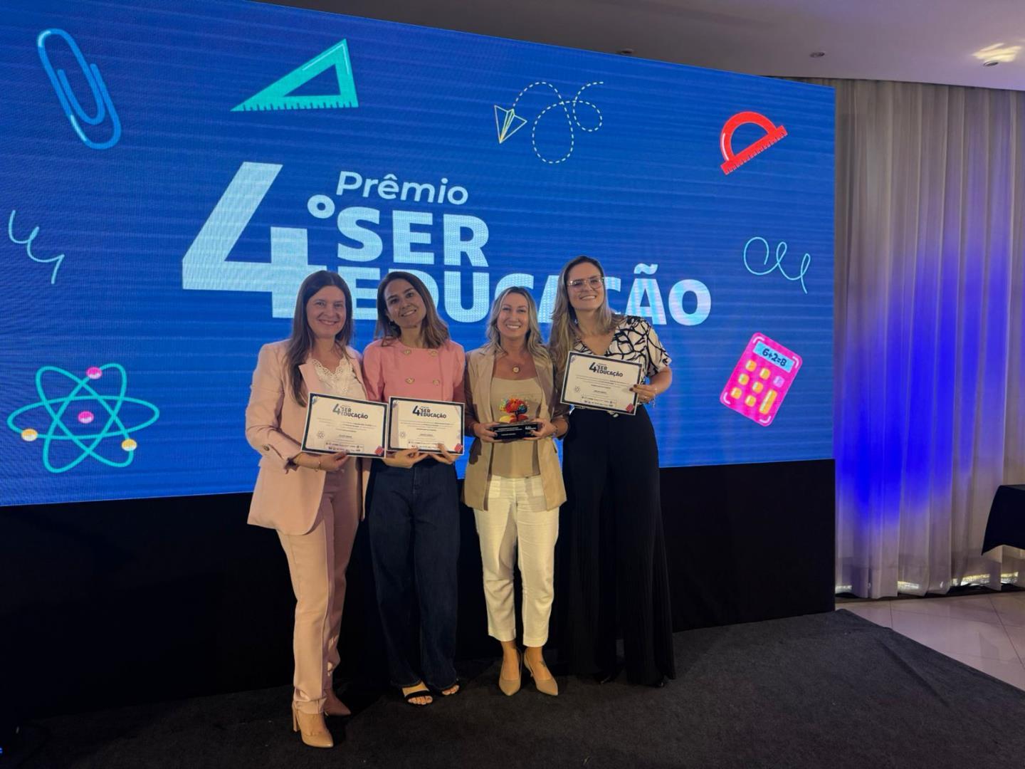 IENH se destaca no Prêmio Ser Educação com 4 projetos finalistas e uma iniciativa vencedora