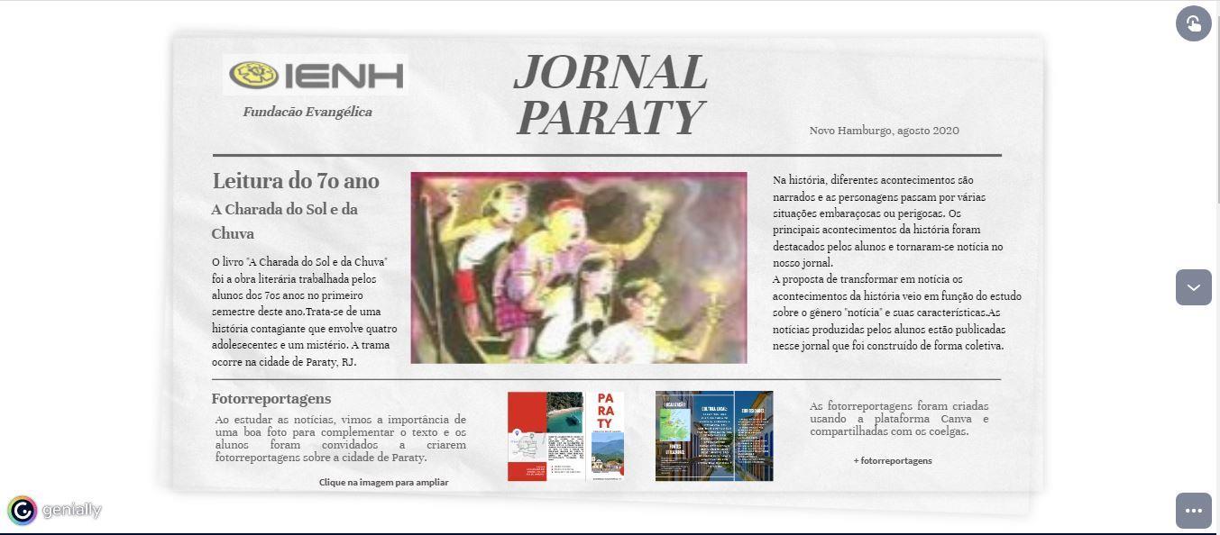 Literatura noticiada nos 7ºs anos