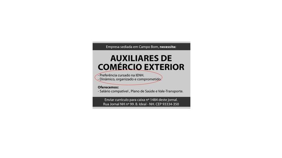 Cursos Técnicos da IENH são referência no mercado de trabalho Cursos Técnicos da IENH são referência no mercado de trabalho
