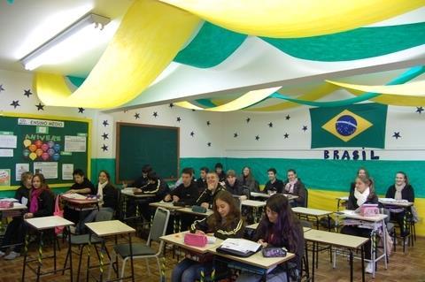 Clima de Copa do Mundo invade a Fundação Evangélica