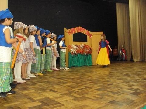 Criatividade e aprendizado em apresentação teatral