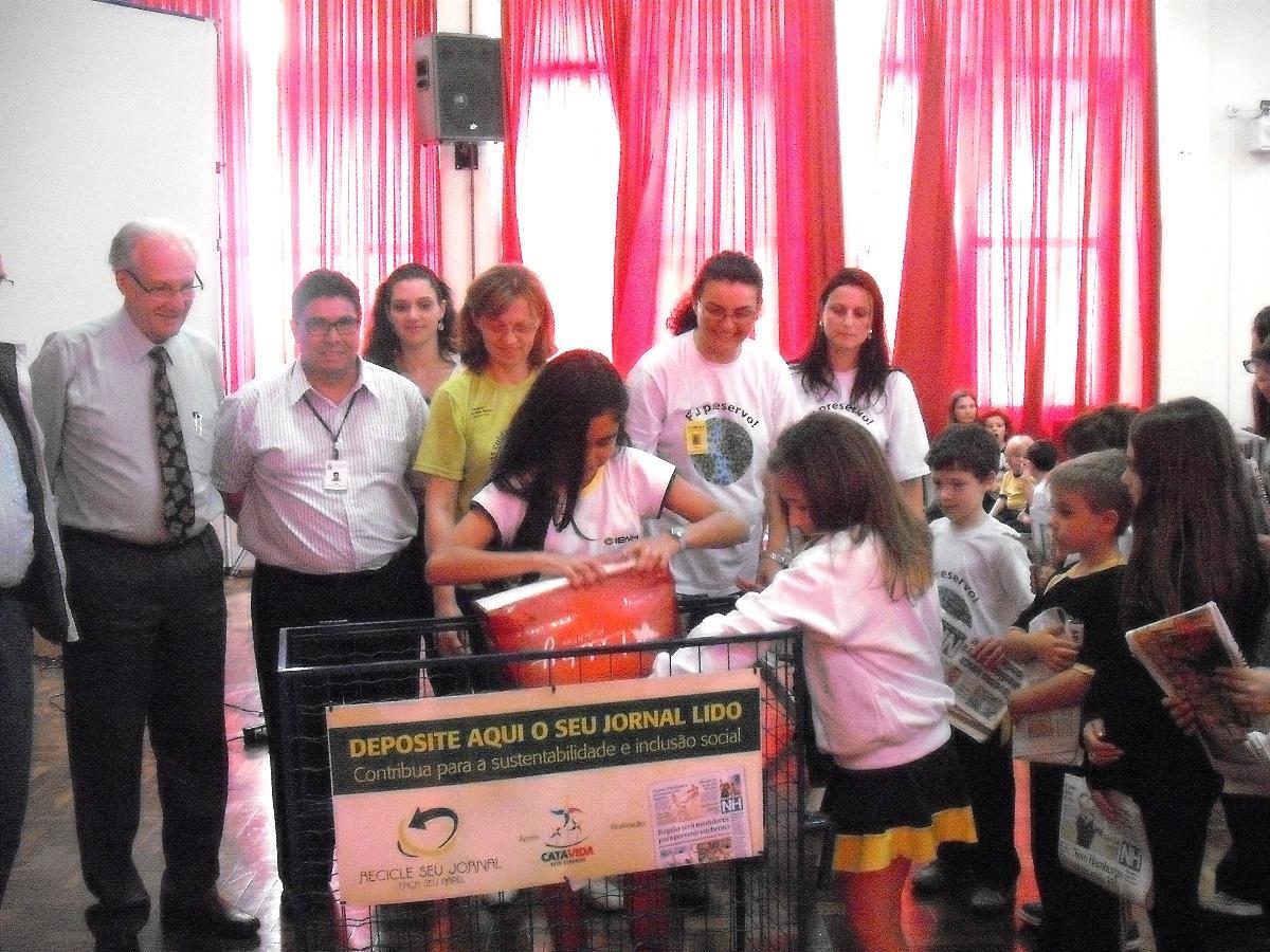 IENH participa do projeto Recicle o seu jornal