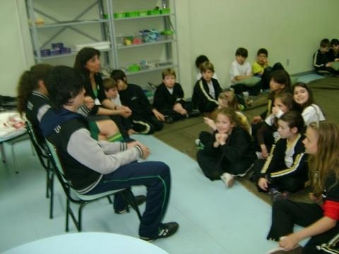 Visitantes da Argentina na Unidade Pindorama