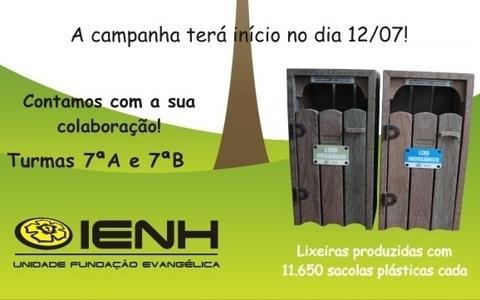 Campanha de conscientização é iniciativa das 7ªs séries