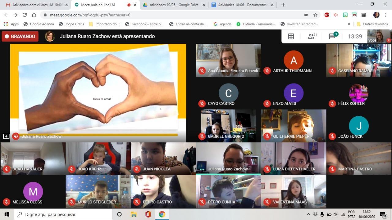 Pastoral Escolar promove momentos de meditação nas aulas on-line Pastoral Escolar promove momentos de meditação nas aulas on-line