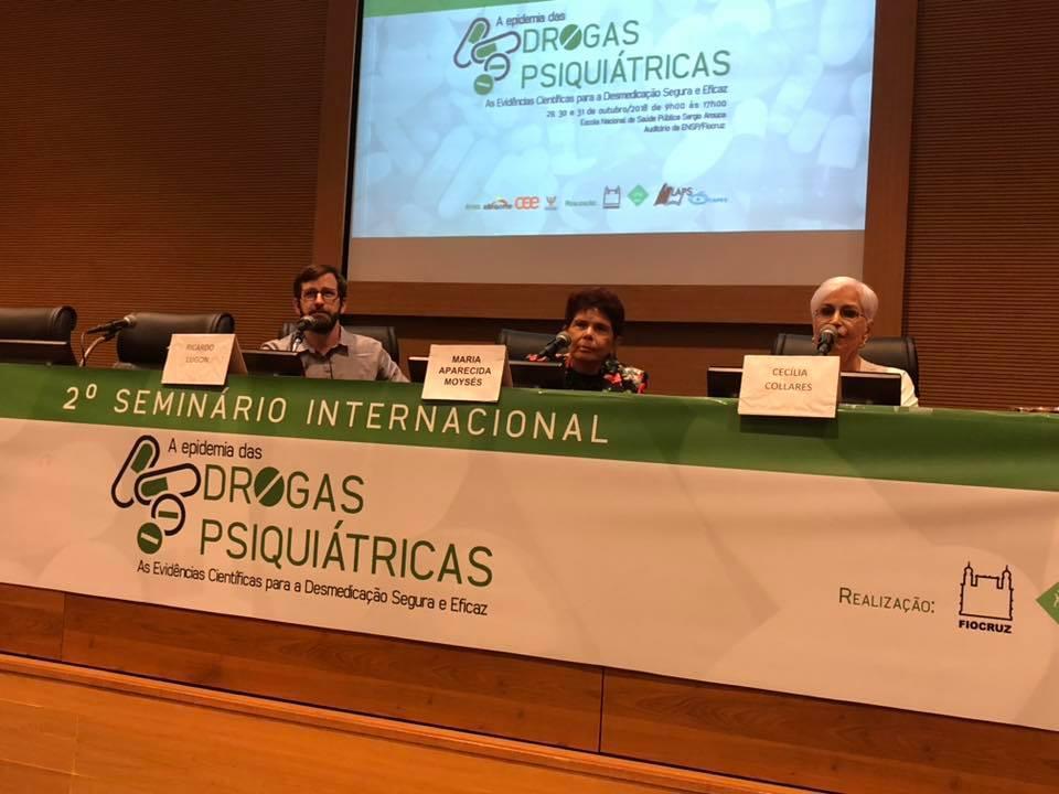 Professor da Faculdade participa do Seminário Internacional - A Epidemia das Drogas Psiquiátricas