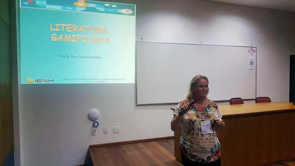 Professora da IENH recebe destaque no Ciclo de palestras sobre novas tecnologias na educação