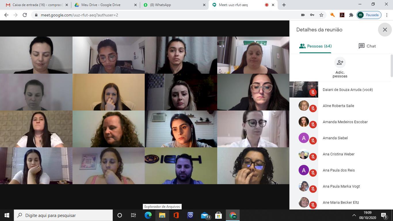 Profissionais da IENH participam de treinamentos para retorno presencial Profissionais da IENH participam de treinamentos para retorno presencial