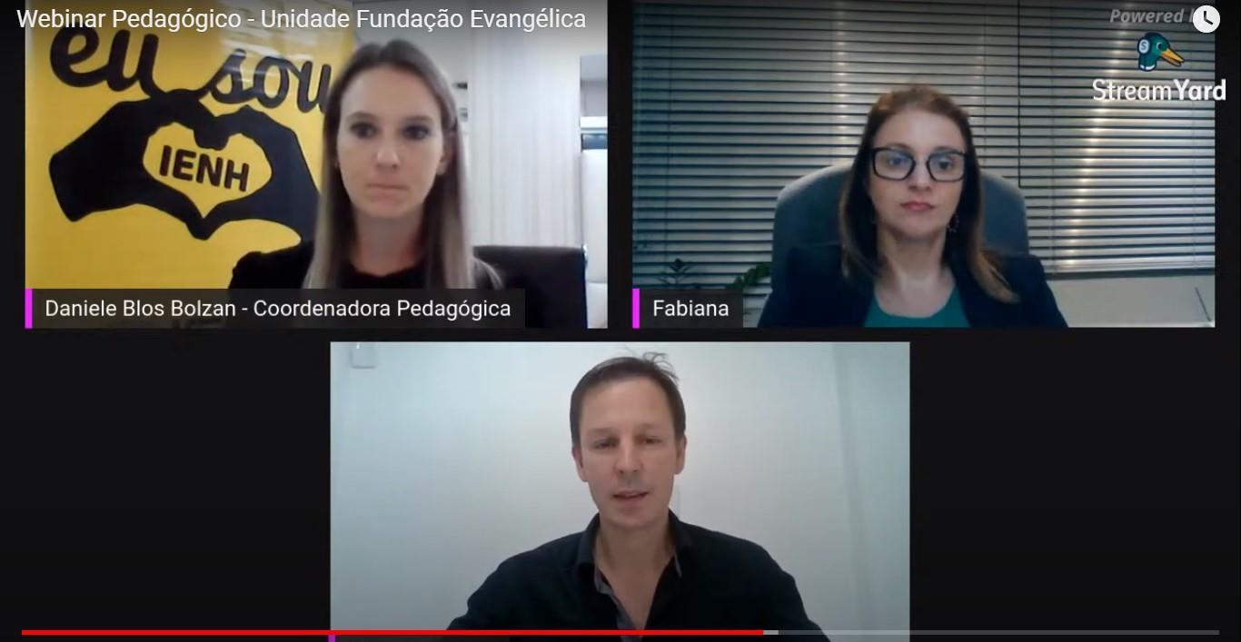 Unidade Fundação Evangélica promove webinar pedagógico para esclarecer dúvidas Unidade Fundação Evangélica promove webinar pedagógico para esclarecer dúvidas