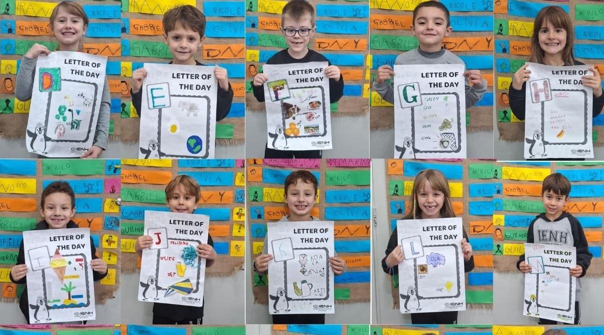 Year 1 da Unidade Pindorama amplia vocabulário em inglês com a proposta Letter of the Week