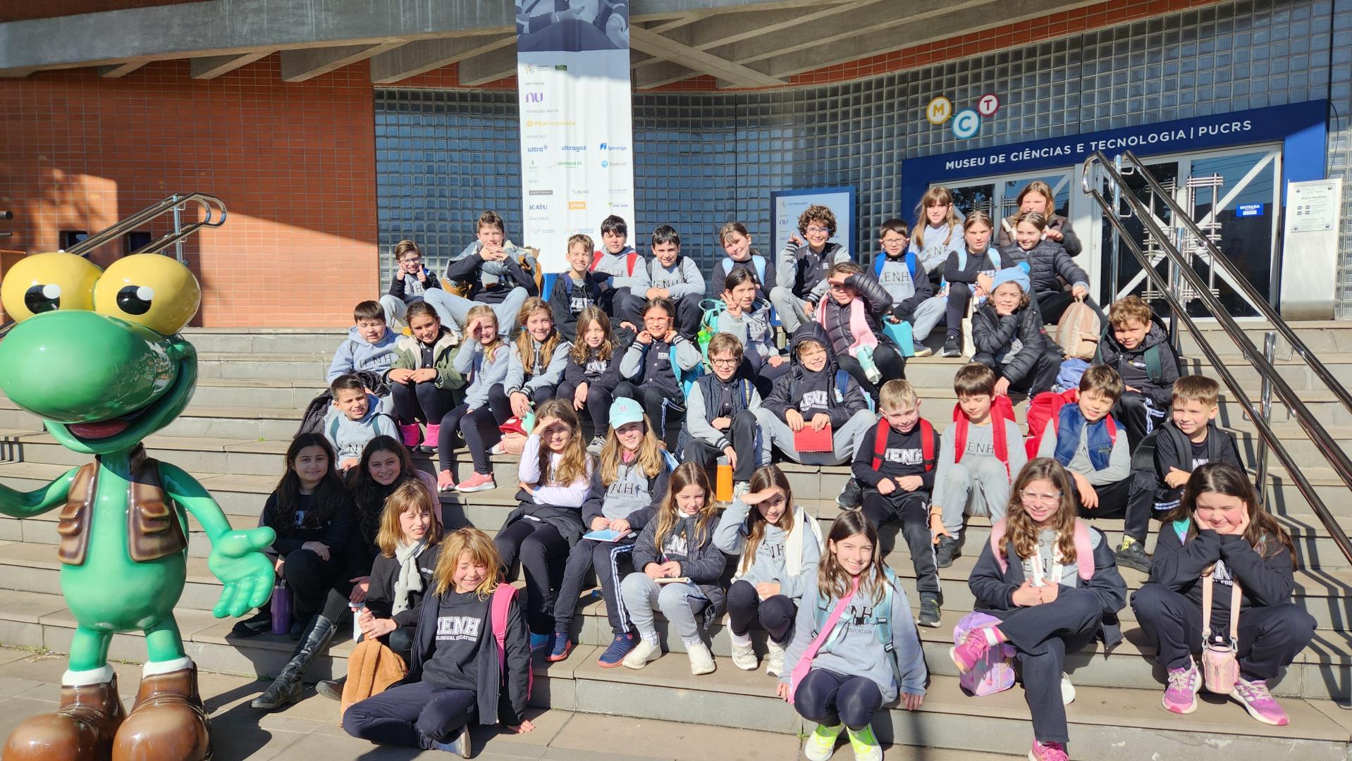 Year 3 da Unidade Pindorama explora a ciência em visita ao Museu da PUC