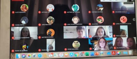 Alunos da IENH debatem sobre o uso do WhatsApp em atividade on-line  Alunos da IENH debatem sobre o uso do WhatsApp em atividade on-line