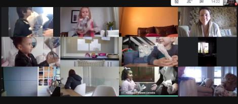 Estudantes aprendem sobre folclore em encontro síncrono Estudantes aprendem sobre folclore em encontro síncrono