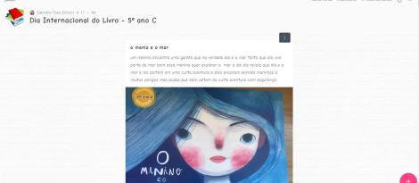 Estudantes criam murais digitais com dicas de leitura Estudantes criam murais digitais com dicas de leitura