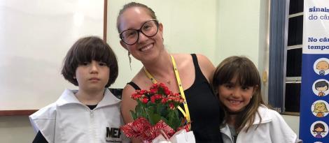 Monitores Ecológico recebem representante da AMO Criança na Unidade Pindorama Monitores Ecológico recebem representante da AMO Criança na Unidade Pindorama