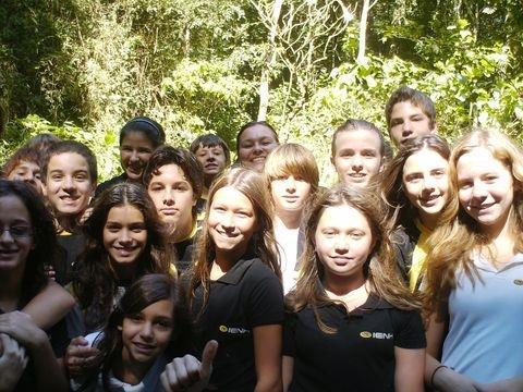 Estudantes fazem visita de estudos na nascente do Rio dos Sinos, em Caraá