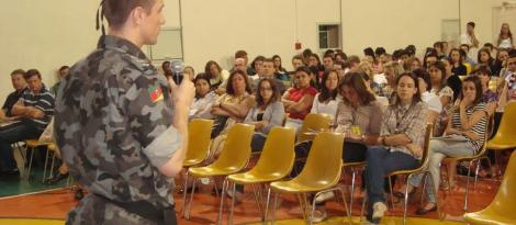 Palestra sobre segurança com Capitão do 3º Batalhão