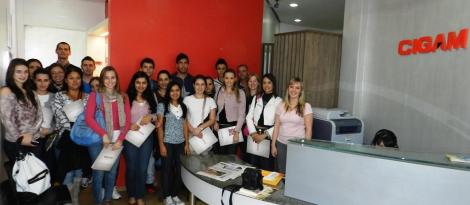 Alunos do Curso Técnico em Administração fazem Visita Técnica na empresa Cigam Alunos do Curso Técnico em Administração fazem Visita Técnica na empresa Cigam