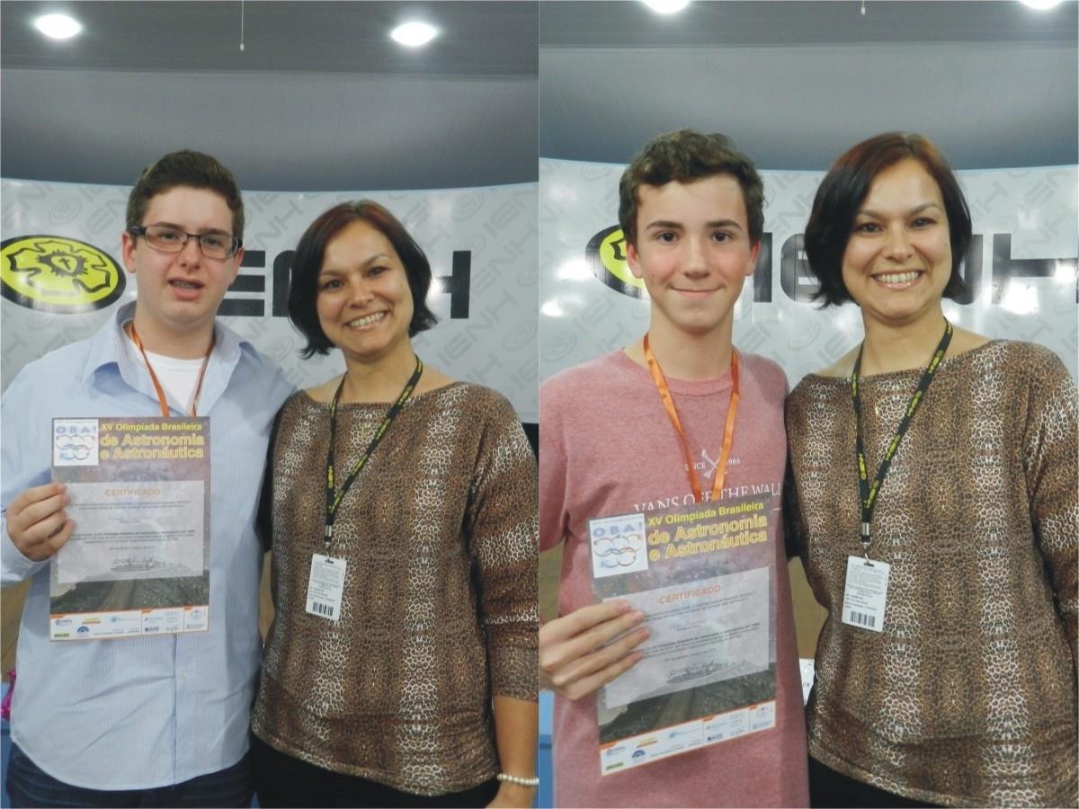 Estudantes da IENH recebem medalha de bronze em Olimpíada Nacional de Astronomia