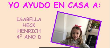 Turmas dos 4ºs anos compartilham registros da atividade “Yo ayudo en casa” Turmas dos 4ºs anos compartilham registros da atividade “Yo ayudo en casa”