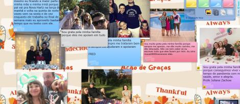 Unidade Pindorama realiza mural interativo virtual para celebrar o Thanksgiving Unidade Pindorama realiza mural interativo virtual para celebrar o Thanksgiving